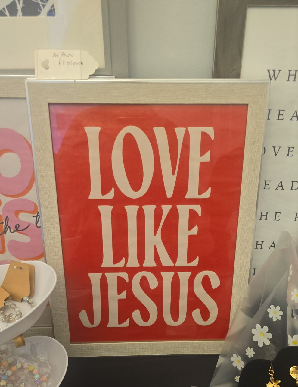 "Love Like Jesus"Wall Art