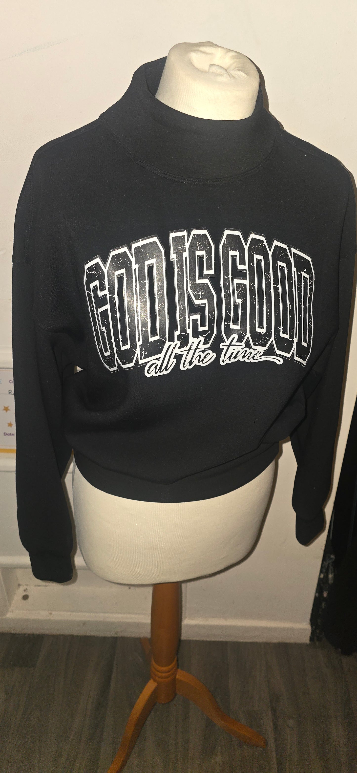 God is Good Funnel Neck Sweatshirt