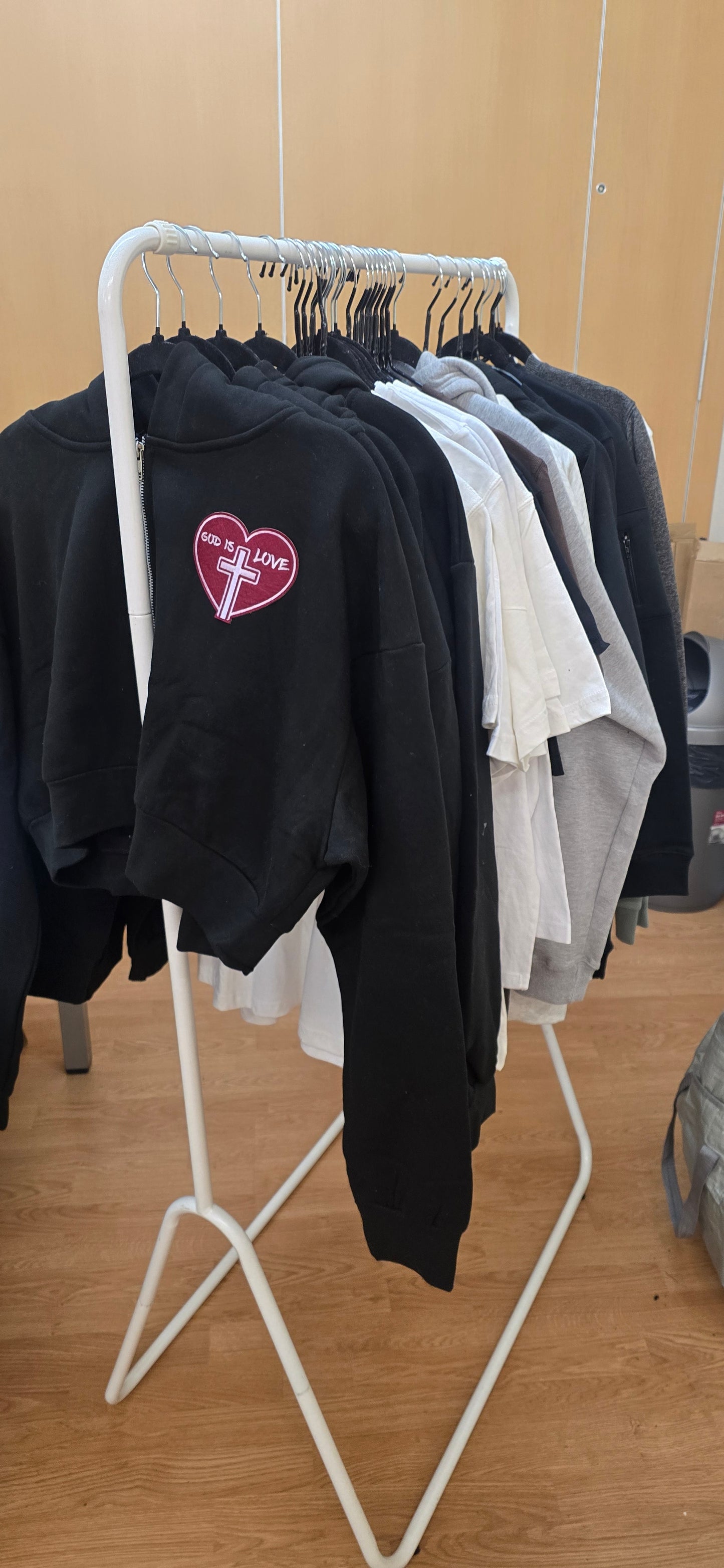 Cropped Style Hoodies- Mixed Scriptures